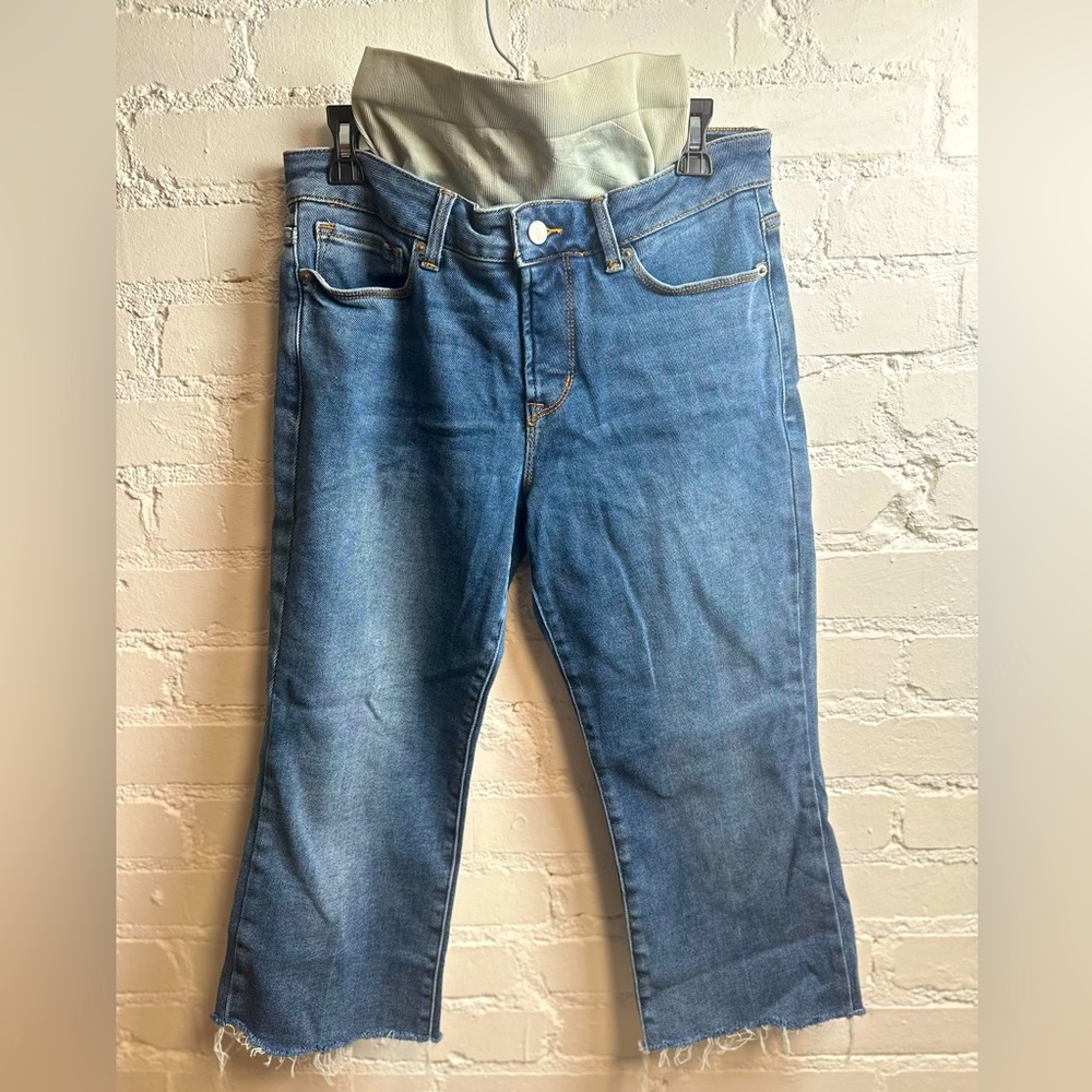 BLANQI Maternity Jeans | Denim Stretch Crop Cut off Jean Size 8